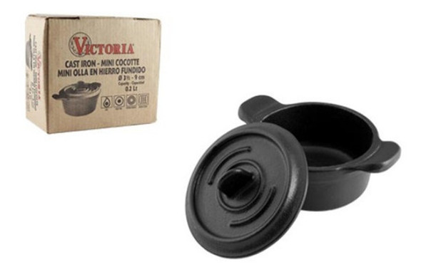 Mini Olla Victoria Hierro Esmaltado 10cm Cocotte C/asas Kirk 0