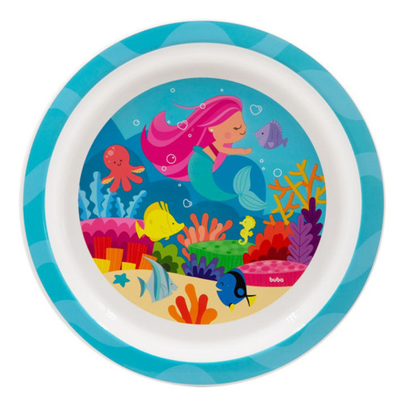 Kit Pratinho E Tigela Bowl Aventuras Sereia 15318 15322 Buba 1