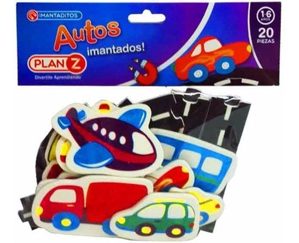Figuras De Transportes Imantadas Autos 20 Piezas Magnéticas 0