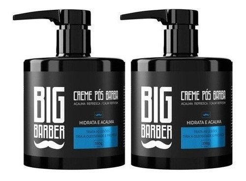 Creme Pós Barba Big Barber 350g Hidratante Caixa 2 Unidades 0