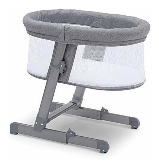 Niños Simmons Oval Ciudad Durmiente Cuna Gris Tweed 0