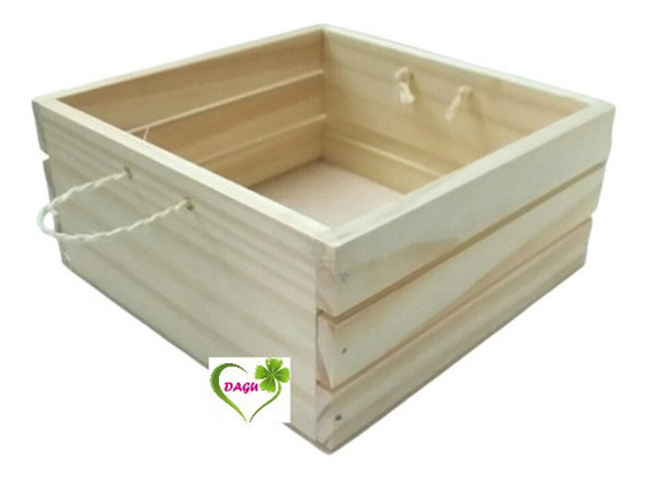 Cajon De Madera Con Cuerda 0