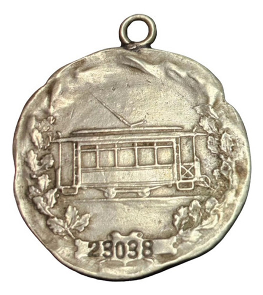 Medalla Socorros Mutuos Del Tramway 34 Mm Año 1910 - 109 0