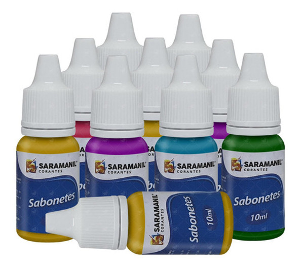 Corante Cosmetico Sabonete Saramanil Rosa 10ml 1