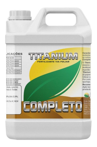Titanium Completo Aplicação Foliar Para Todas Culturas 5 L 0