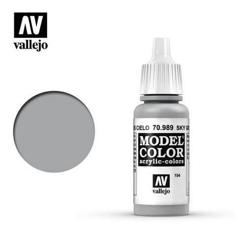 Vallejo Model Color 70989 Gris Cielo 17ml Acrilico Modelismo 1