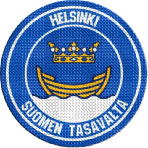 Parche Escudo Circular Finlandia Helsinki 0