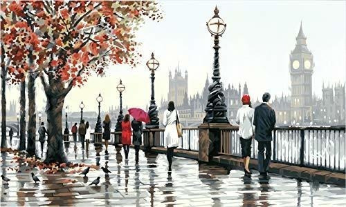 Pintura De Pinturas Por Numero Vw, Vista De Thames 0