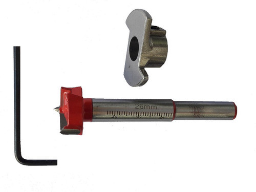 Mecha Forstner 26mm P/madera P/bisagras Con Guia Guiller 0
