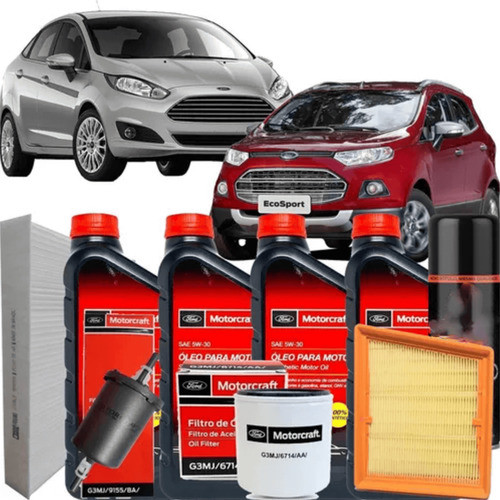 Kit Troca De Oleo Ford Motorcraft 5w30 100% Sintetico Filtro 0