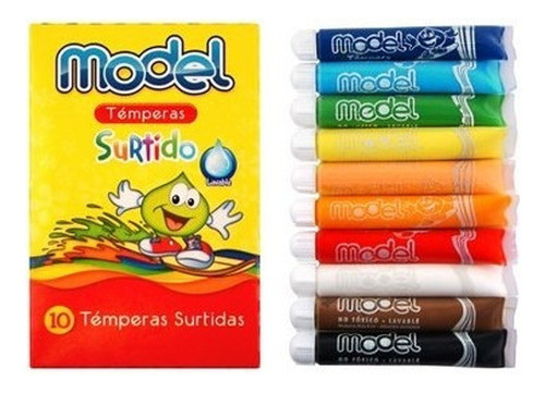 Tempera Model 8cc 5 Cajas X10 Unidades Surtidas (total 50u) 1
