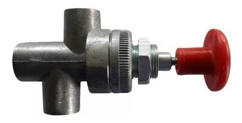 Valvula Acionamento Push Pull Desfrenagem Vermelho M16x1,5mm 1