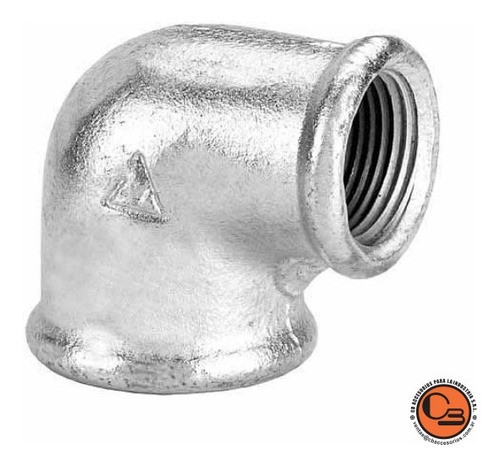 Codo Reducción Hierro Galvanizado Hembra 3/4 X 1/2 Pulgada 0