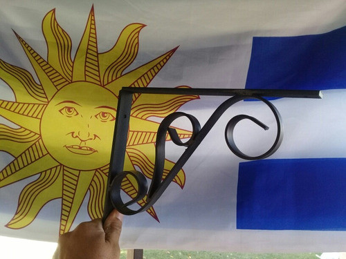 Mensula Rustica En Hierro Para Colgar.  Cocina O Baño. 1