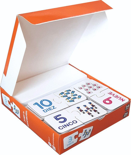 Puzzle Asociación Números Y Cantidad Dúo 24 Piezas Didáctico 1
