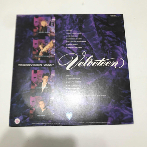 Lp- Velveteen ( Transvision Vamp, Nacional ) 1