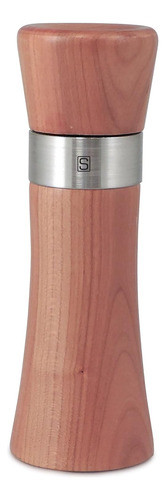 Molino De Sal Milano De Madera De Cerezo, 17,8 Cm De Altura 0