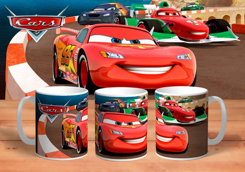 Taza De Plastico Cars Personalizada #1 1