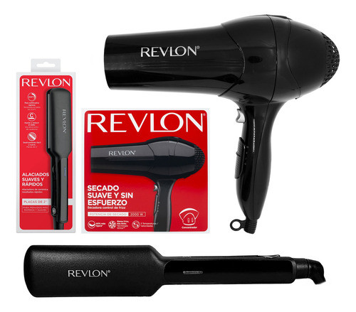 Revlon Kit Secador + Planchita Pelo Profesional 3c 0