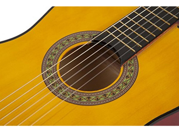 Paquete De Guitarra Acústica Music Alley Ma-34-pnk 1