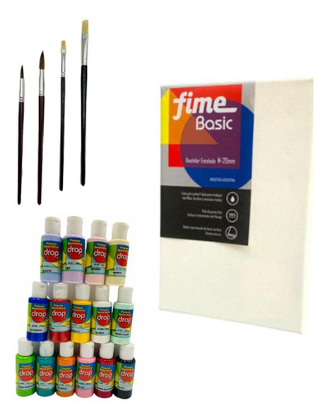 Bastidor Lienzo Acrilicos Pintura Acrilica Y Pinceles Gratis 0 Bastidor Lienzo Acrilicos Pintura Acrilica Y Pinceles Gratis 0