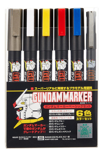 Juego Básico Marcadores Gsi Creos Gundam (6 Marcadores) 0