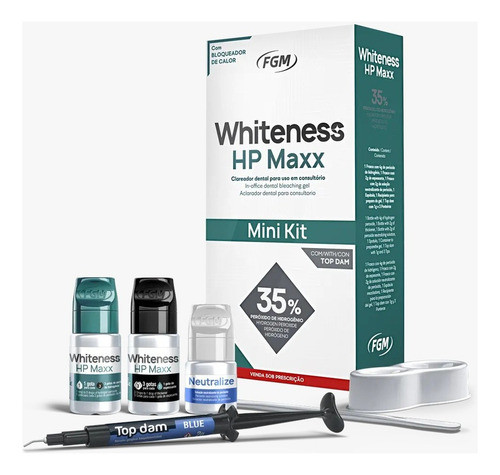 Blanqueador 35% Whiteness Hp Maxx Fgm Mini Kit Odontología 0