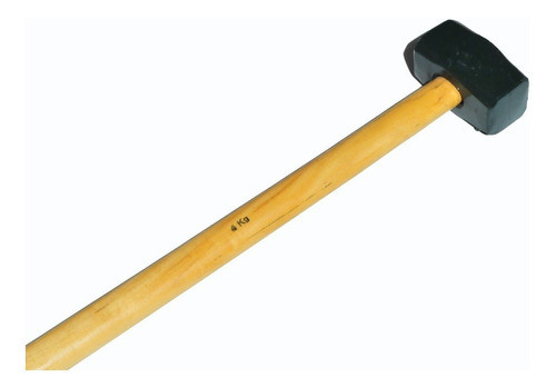 Maza Martillo Albañil 4 Kg Forjada Cabo Madera 1