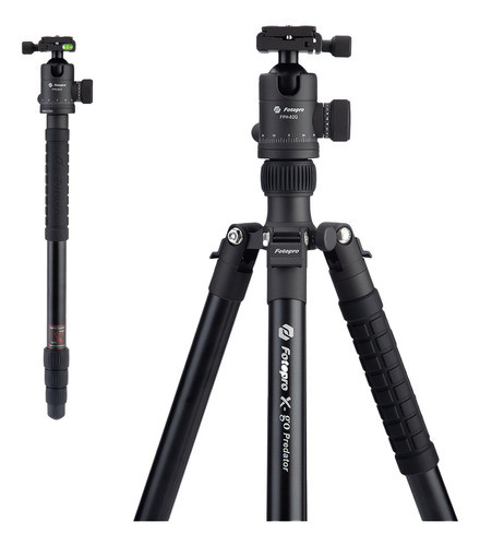 Trípode Monopie Fotopro X-go Predator Máx.12kg  Alto1.72mts 0