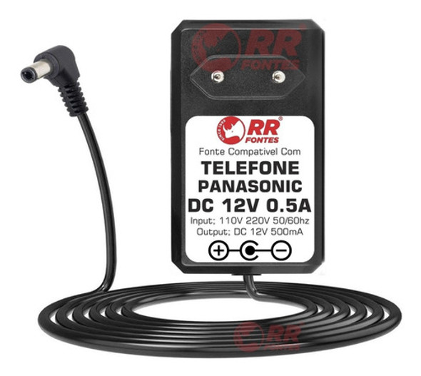 Fonte Carregador 12v Para Telefone Sem Fio Kx-a11 1