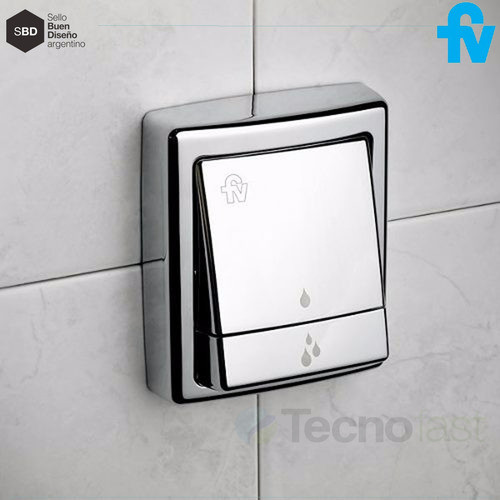 Tapa Fv Tecla Doble Descarga Para Inodoro 0368.04 Cromado 1