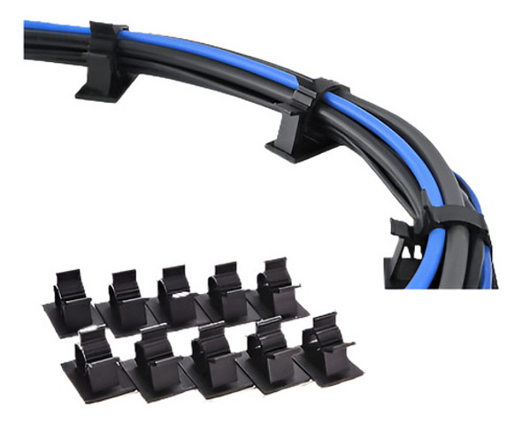10pcs Cable Drop Escritorio Ordenado Organizador Alambre Cab 0