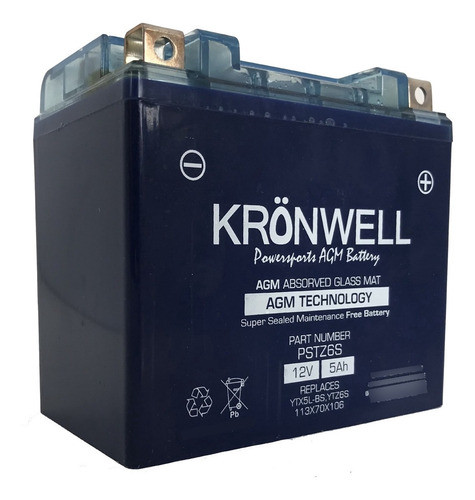 Bateria De Gel Kronwell Honda Elite 125 0