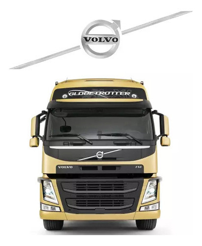 Emblema Transversal Grade Para Volvo Fh - 2009 A 2014 - Plas 0