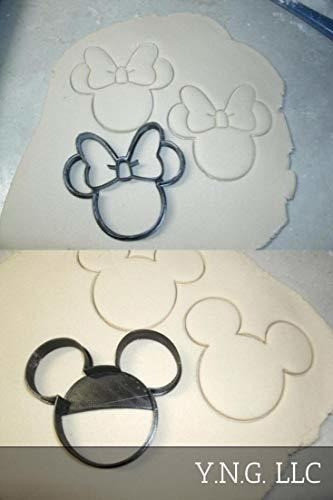 Juego De 2 Cortadores De Cocina Con Diseño De Mickey Y Minn 1