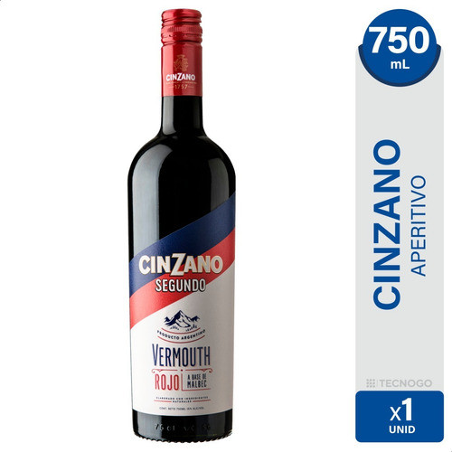 Aperitivo Cinzano Segundo Rojo Malbec - 01mercado 0