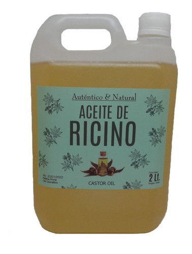 Aceite De Ricino Puro Virgen Cosmético X 2 Litros. 0