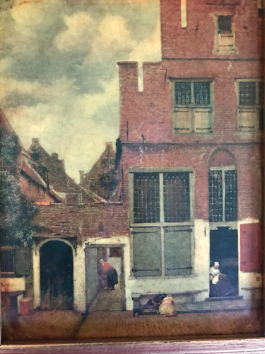 Cuadro Reproducción Del Óleo  Callejuela De Johannes Vermeer 1