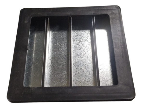 Rejilla Desague Patio Acero Inoxidable Marco Plastico 32x32 0