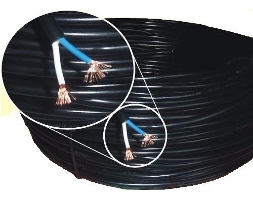Rollo Cable Bajo Goma 4x1 Mm Negro - Tramo X 10 Metros 1