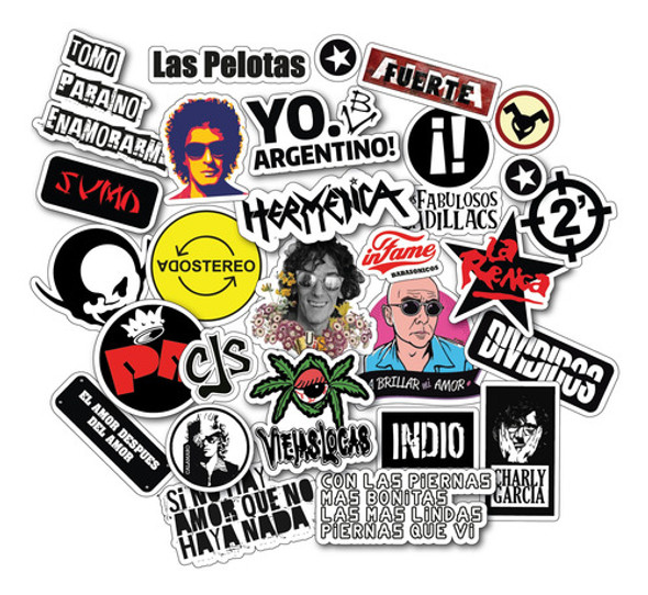 Stickers Calcos Rock Nacional Charly Cerati X28 Termo Compu 0 Stickers Calcos Rock Nacional Charly Cerati X28 Termo Compu 0