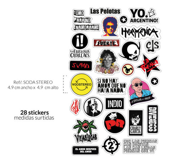 Stickers Calcos Rock Nacional Charly Cerati X28 Termo Compu 1 Stickers Calcos Rock Nacional Charly Cerati X28 Termo Compu 1