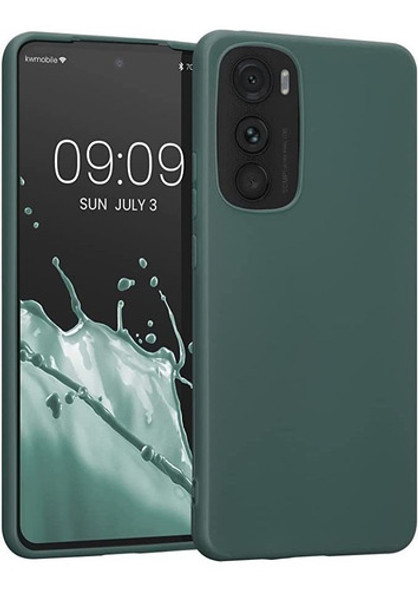 Funda Delgada Suave Flexible Para Motorola Edge 30 Gris Azul 0