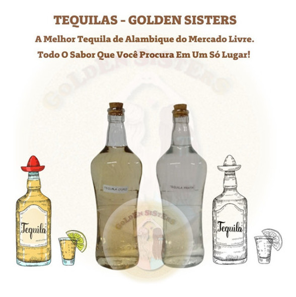 Kit Tequilas Ouro E Prata Garrafas 900ml 0