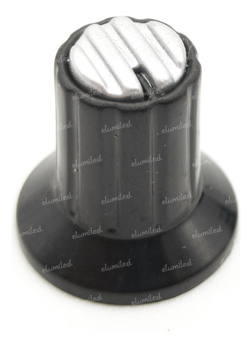 Perilla Potenciometro Gris 16mm X 17mm Eje Estriado 0