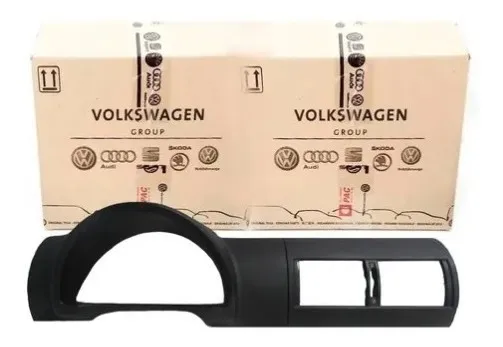 OEM Instrument Cluster Trim Panel for VW Fox / SpaceFox 2004–2010 — Genuine Volkswagen, Dark Gray