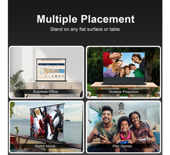 Wemax Pantalla De Proyector Portatil Alr De 50 Pulgadas, Peq 1