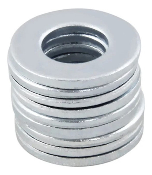 Arruela Lisa Pesada 3/8'' X 3mm Espessura Zincada - 10kg 0