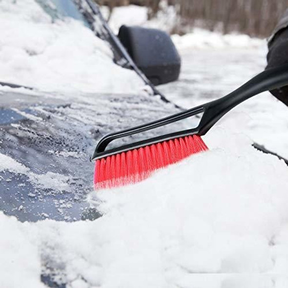 Cepillo Para Remover La Nieve De Parabrisas Vehiculos - Rojo 1