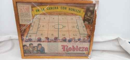 Cuadro Publicidad Cigarrillos Nobleza Futbol Cancha Radio 1